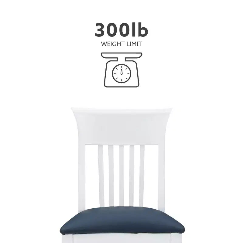Chaise de salle à manger en similicuir à dossier à lattes