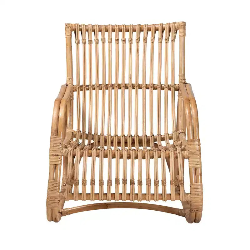 Fauteuil de salon en rotin naturel