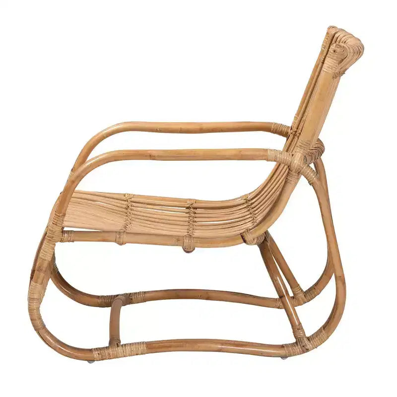 Fauteuil de salon en rotin naturel