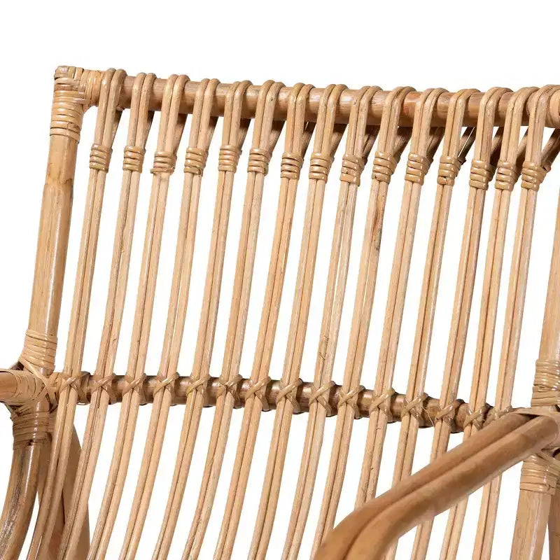 Fauteuil de salon en rotin naturel