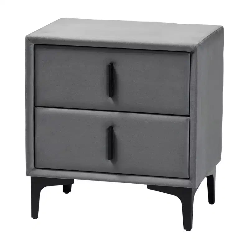 Table de chevet en velours