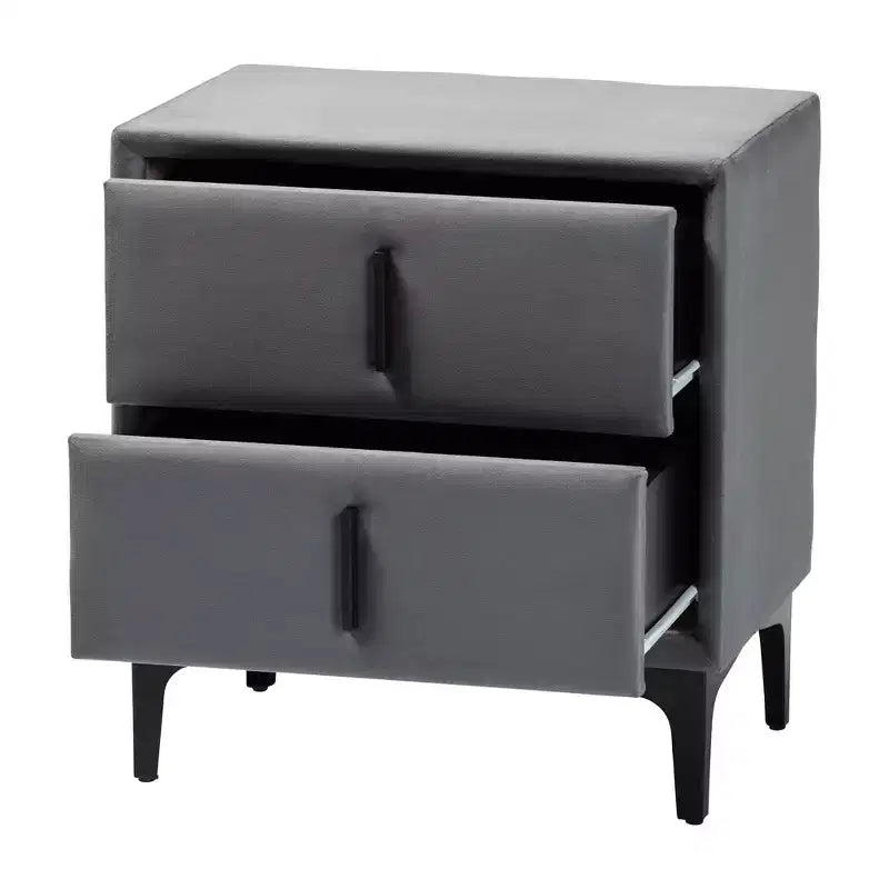 Table de chevet en velours