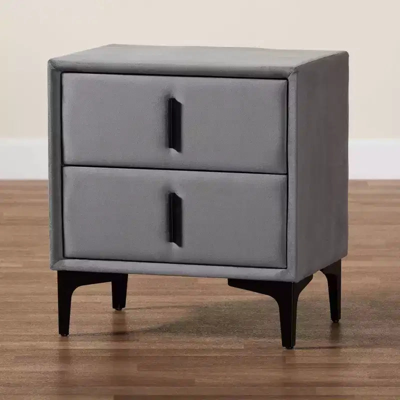 Table de chevet en velours