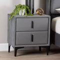 Table de chevet en velours