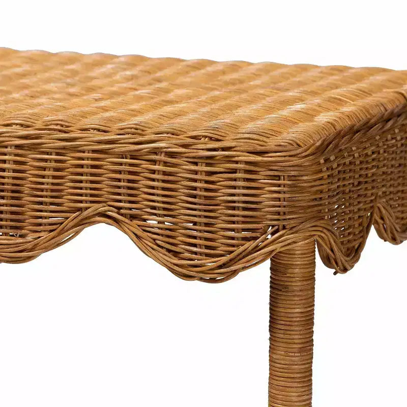 Table d'appoint en rotin éventail Bali