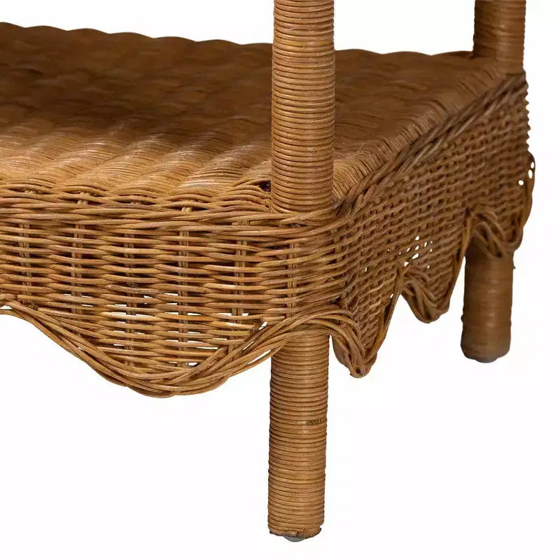 Table d'appoint en rotin éventail Bali