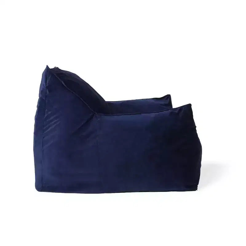 Fauteuil poire en velours avec accoudoirs