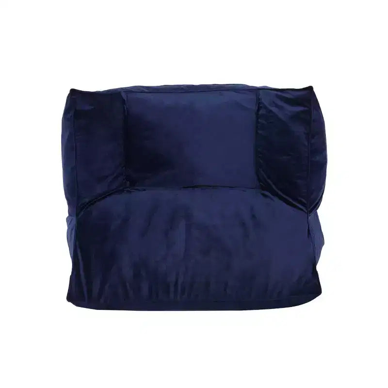 Fauteuil poire en velours avec accoudoirs