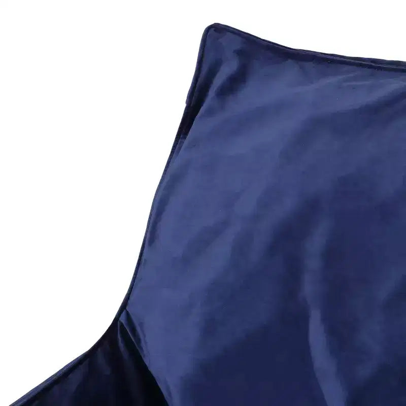 Fauteuil poire en velours avec accoudoirs