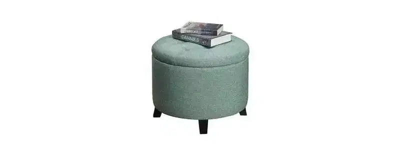 Repose-pieds de rangement rond