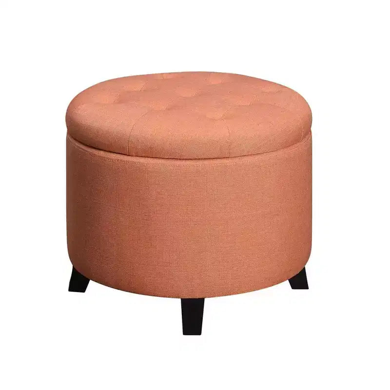 Repose-pieds de rangement rond