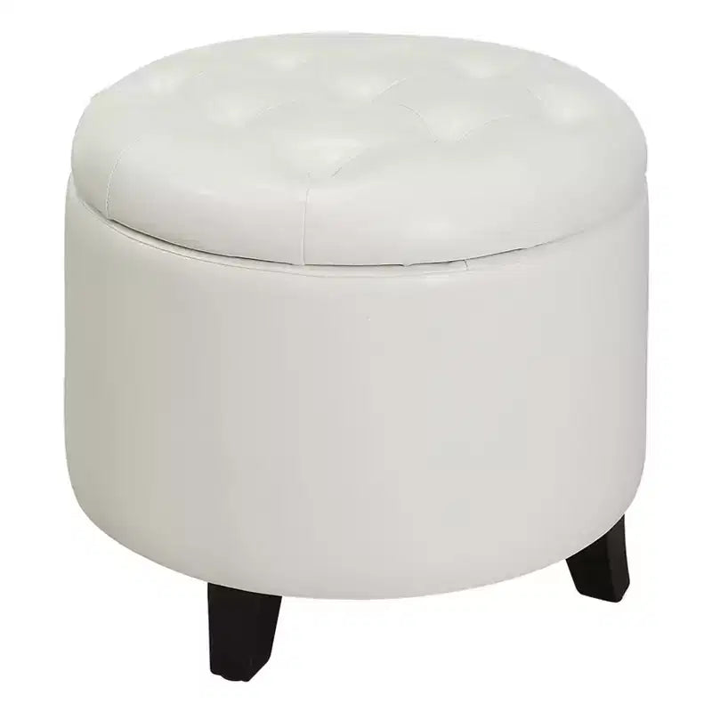 Repose-pieds de rangement rond