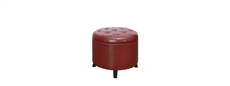 Repose-pieds de rangement rond