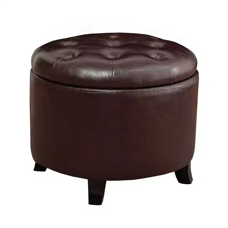 Repose-pieds de rangement rond