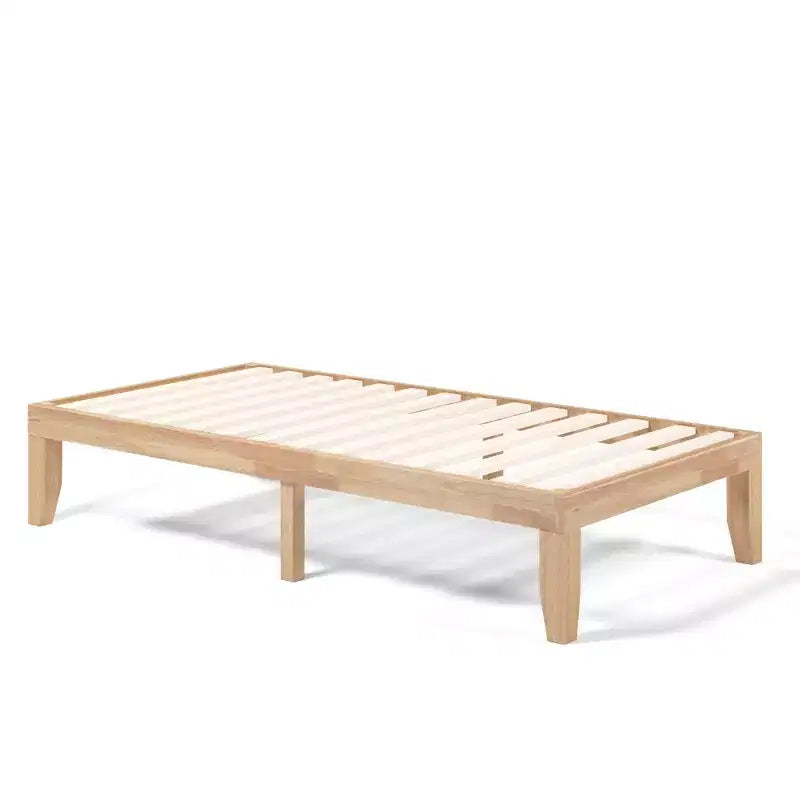 Cadre de lit en bois et matelas