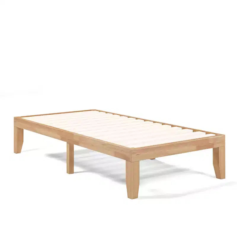 Cadre de lit en bois et matelas