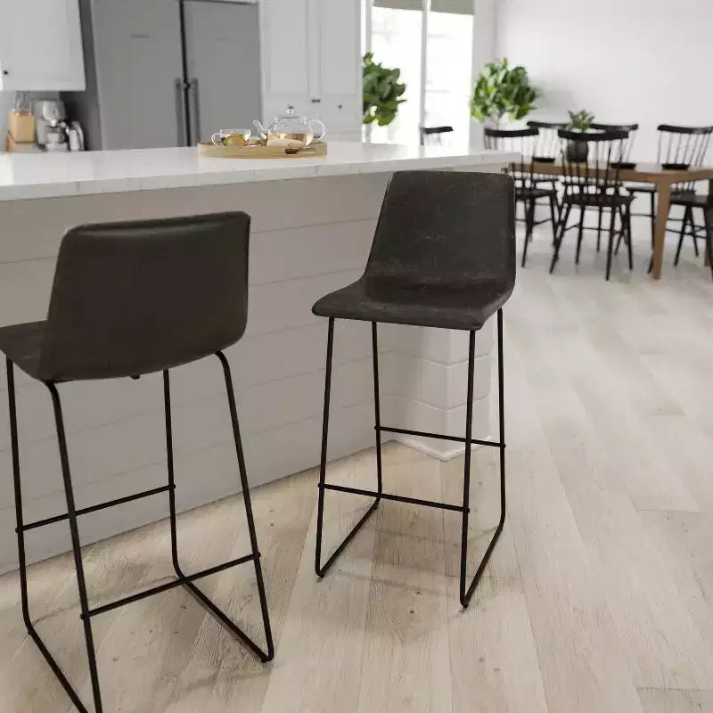 Tabouret baquet haut pour comptoir de bar