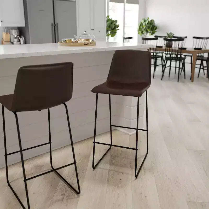 Tabouret baquet haut pour comptoir de bar
