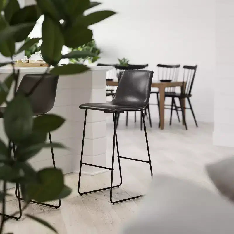 Tabouret baquet haut pour comptoir de bar