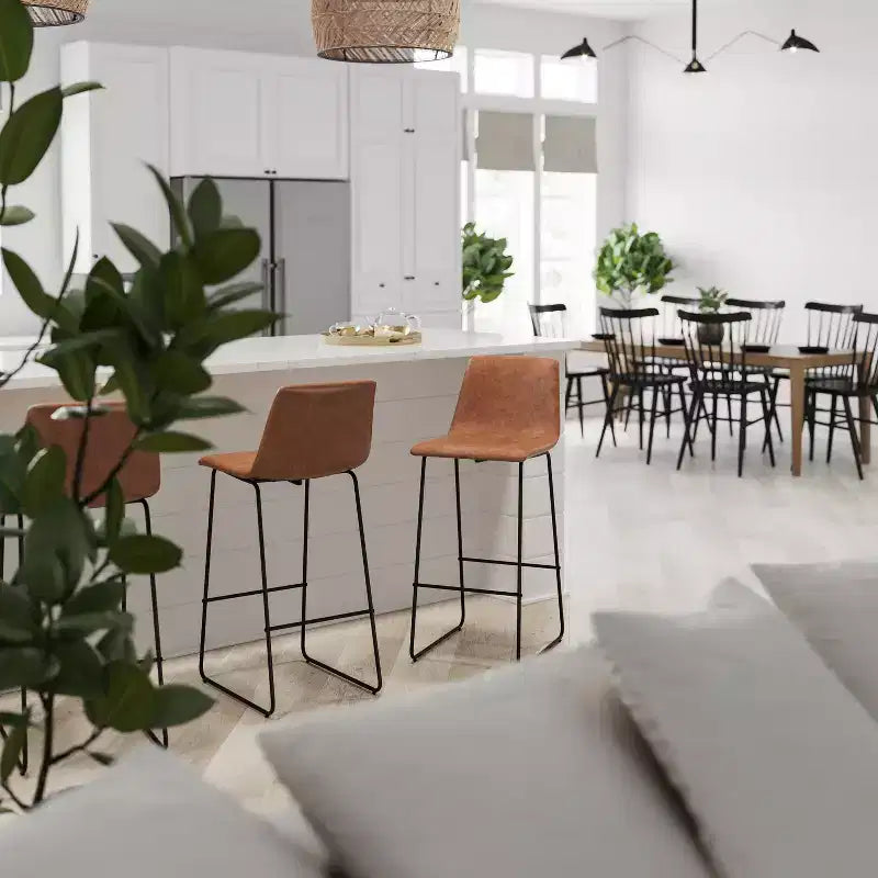 Tabouret baquet haut pour comptoir de bar