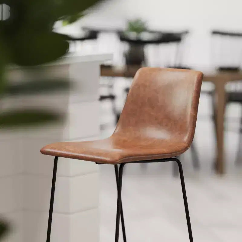 Tabouret baquet haut pour comptoir de bar
