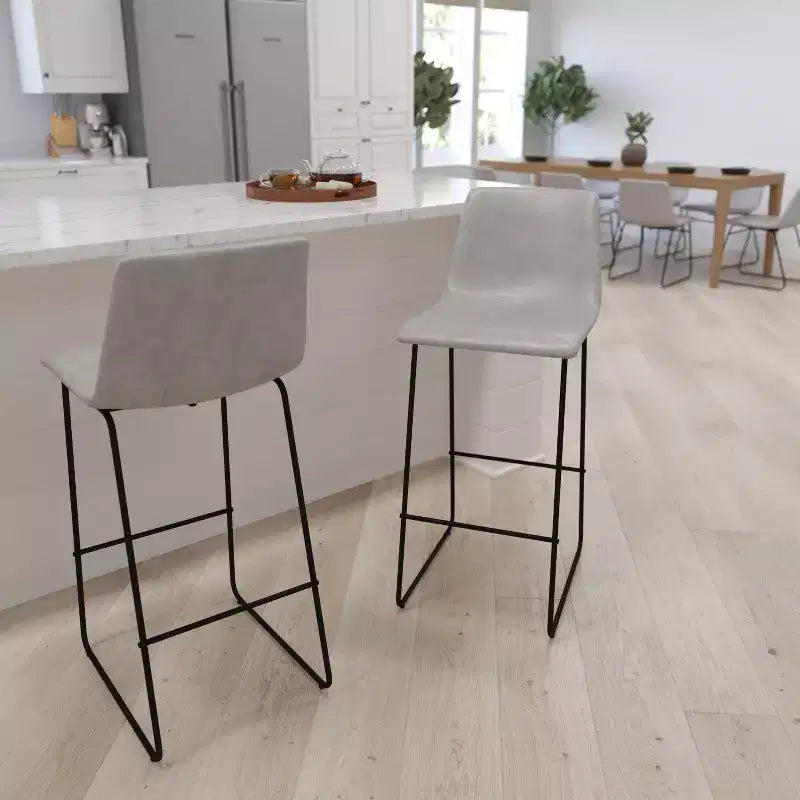 Tabouret baquet haut pour comptoir de bar