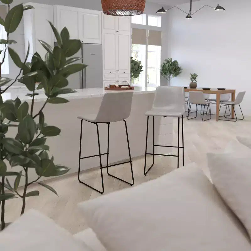 Tabouret baquet haut pour comptoir de bar