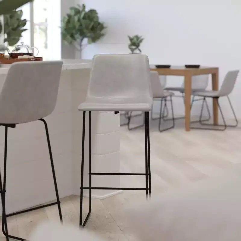 Tabouret baquet haut pour comptoir de bar