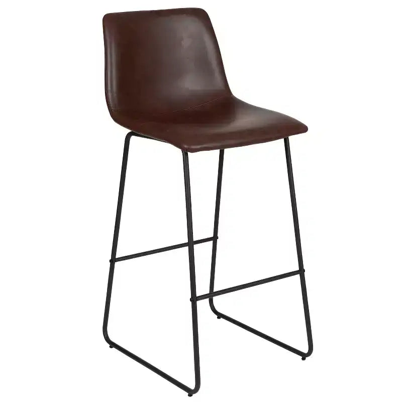Tabouret baquet haut pour comptoir de bar