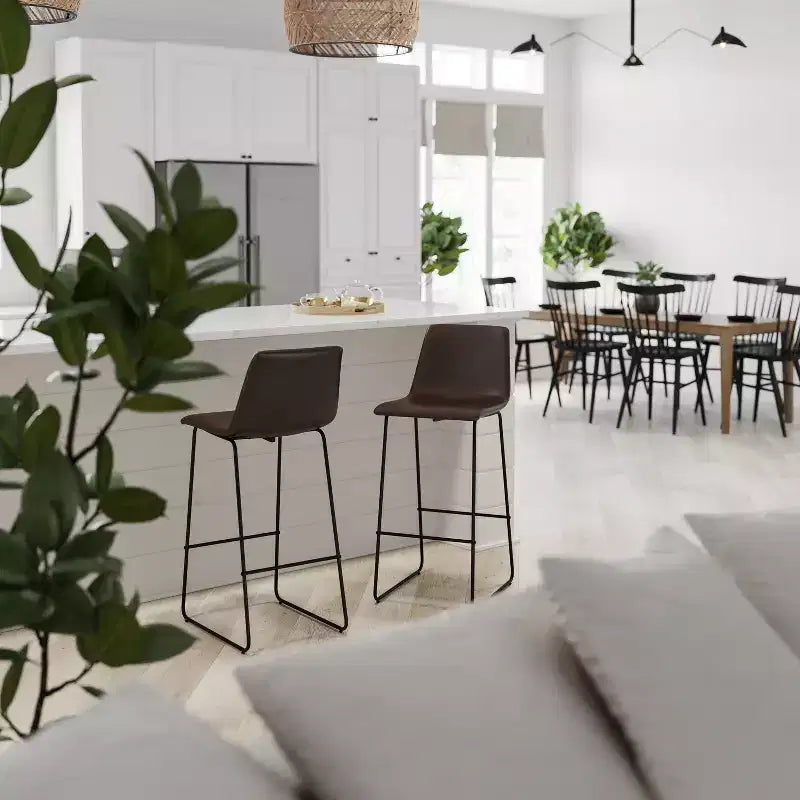 Tabouret baquet haut pour comptoir de bar
