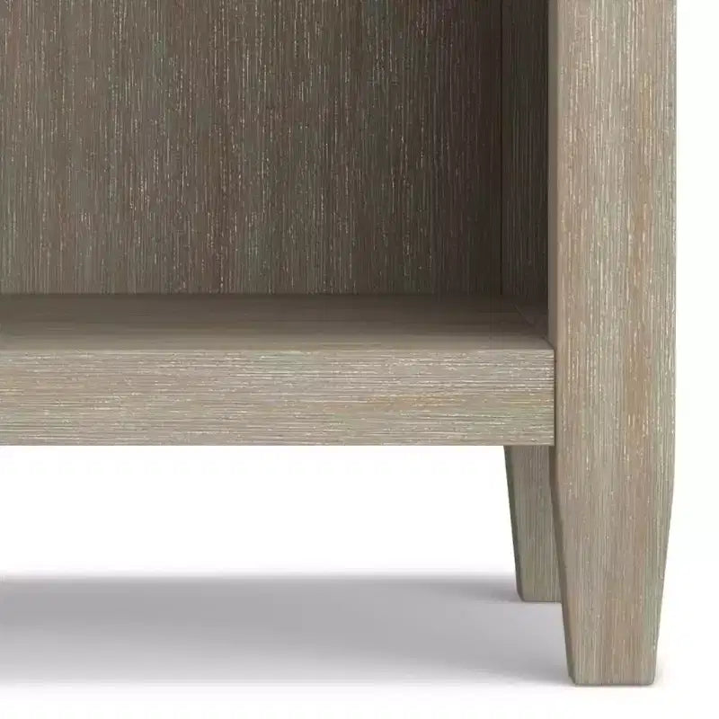 Table de chevet en bois massif et argent sterling