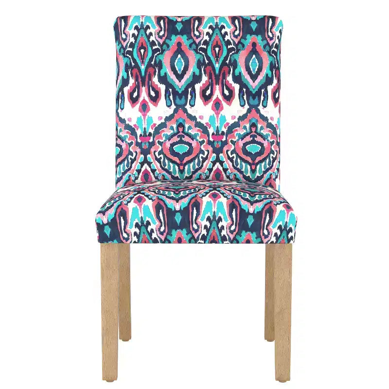 Chaise de salle à manger motif Damas