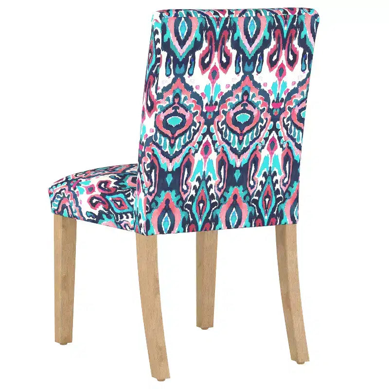 Chaise de salle à manger motif Damas