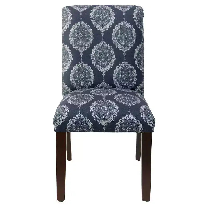 Chaise de salle à manger motif Damas