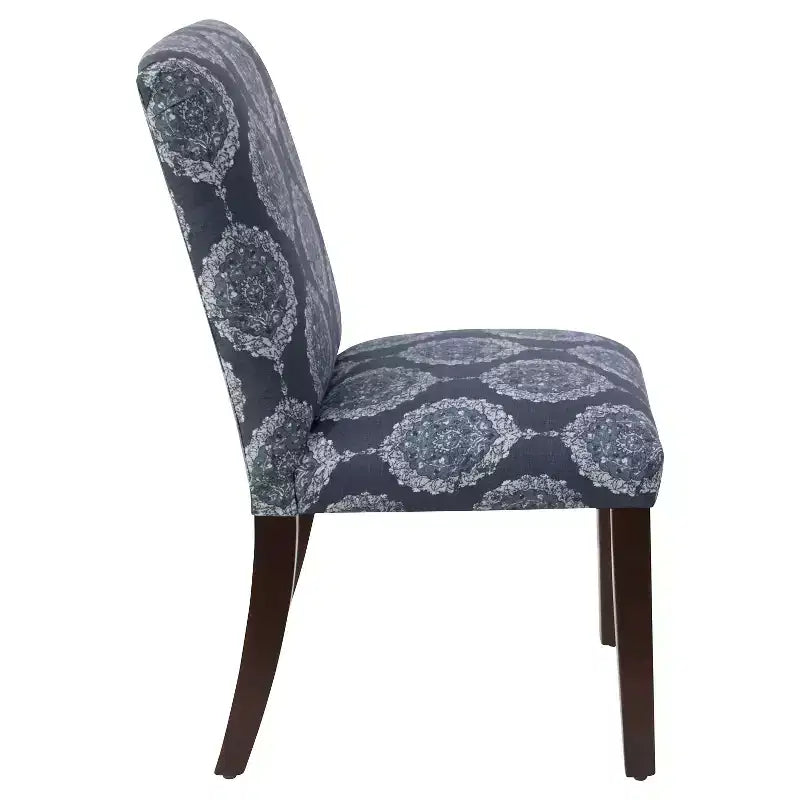 Chaise de salle à manger motif Damas