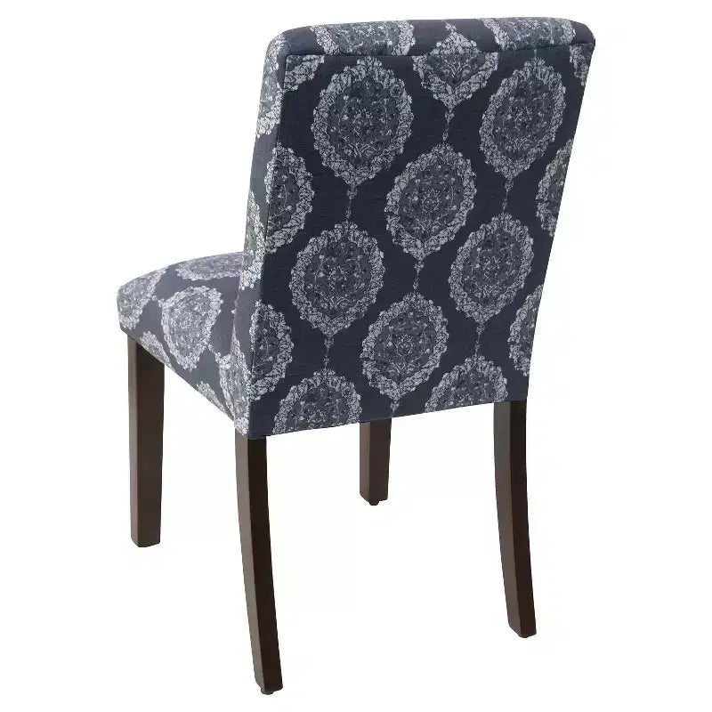 Chaise de salle à manger motif Damas