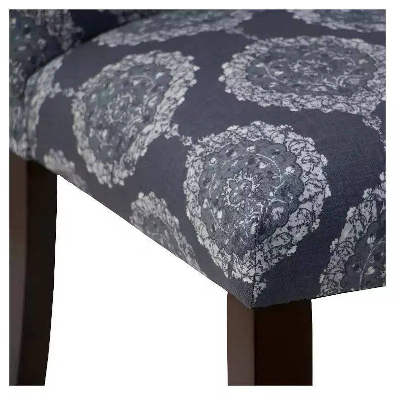Chaise de salle à manger motif Damas