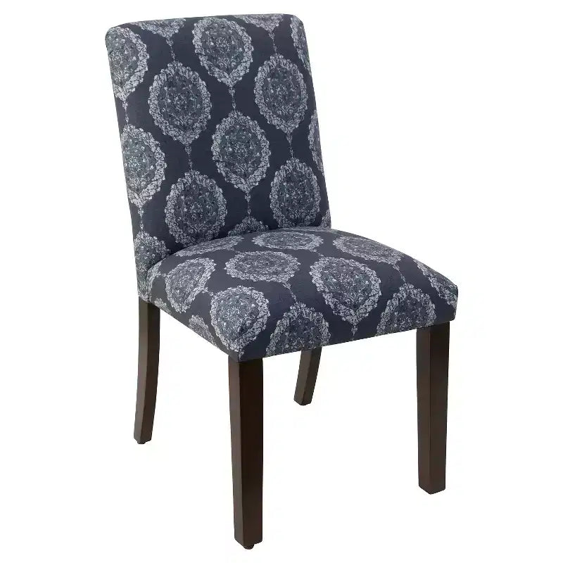 Chaise de salle à manger motif Damas