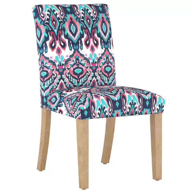 Chaise de salle à manger motif Damas