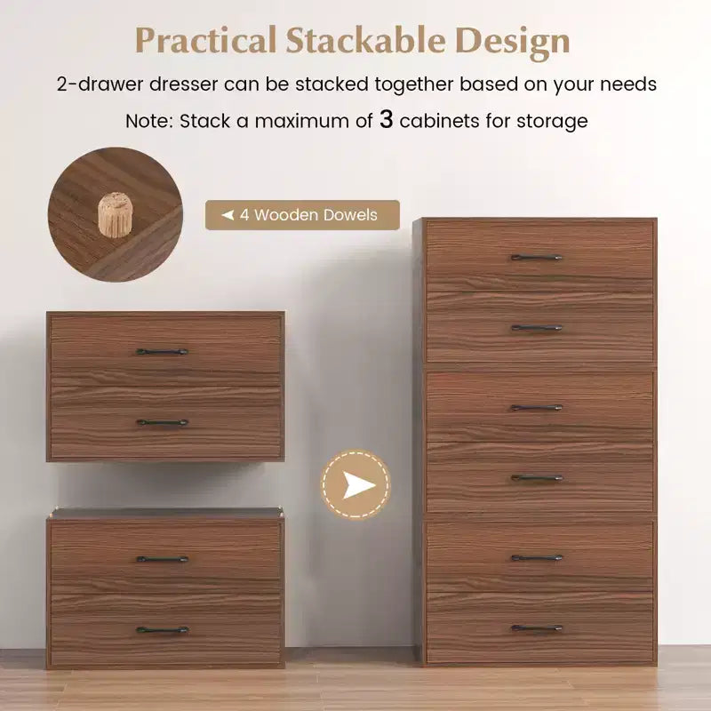 Meuble de rangement horizontal empilable