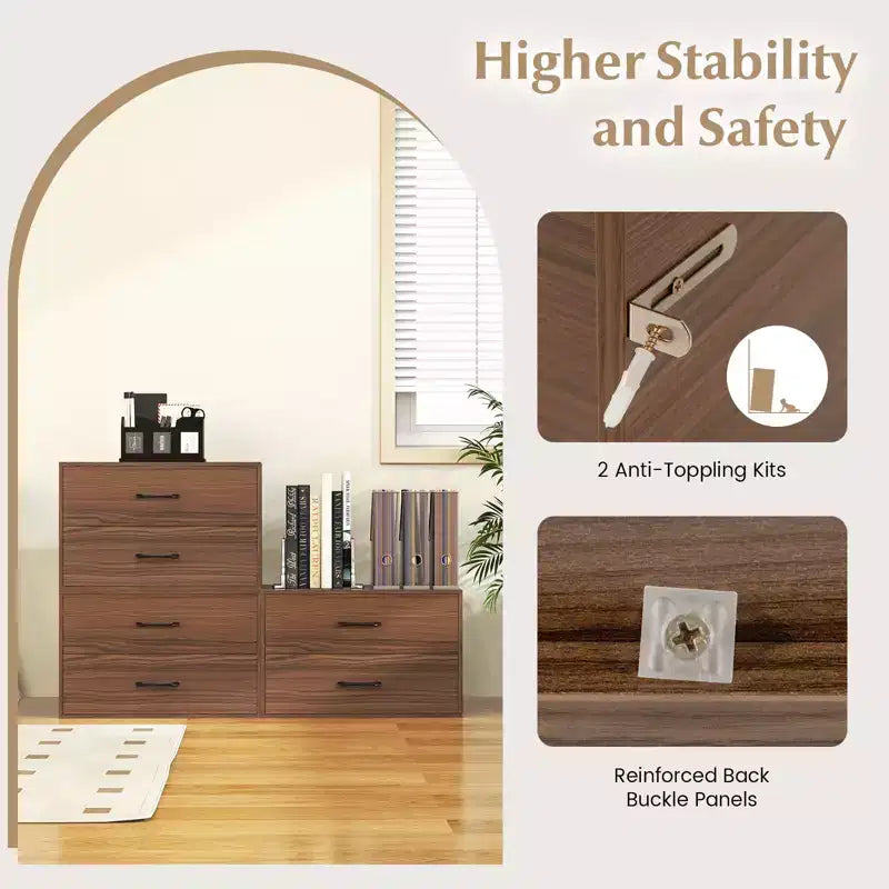 Meuble de rangement horizontal empilable