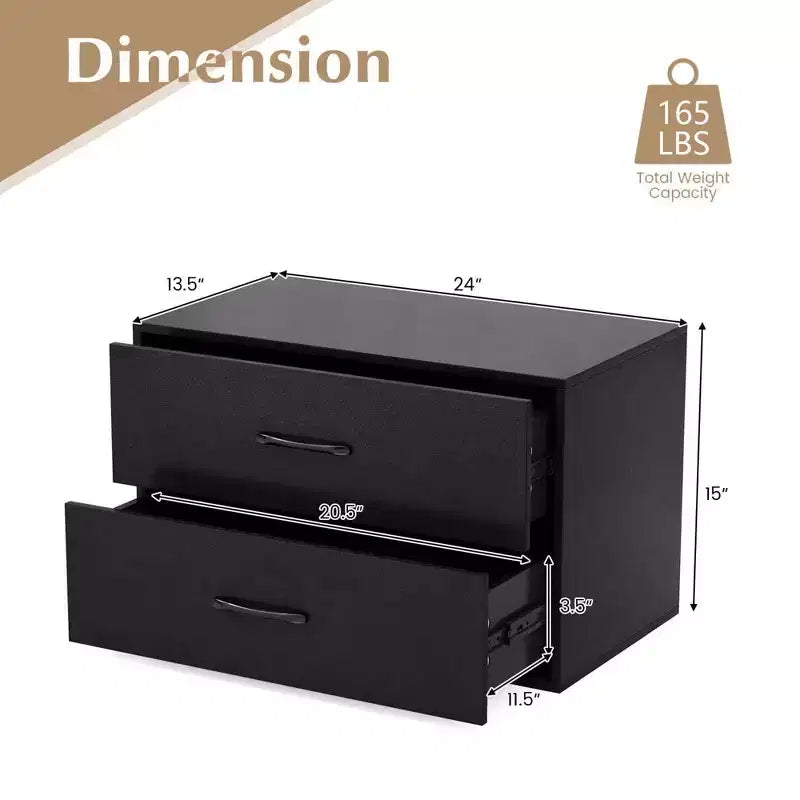 Meuble de rangement horizontal empilable