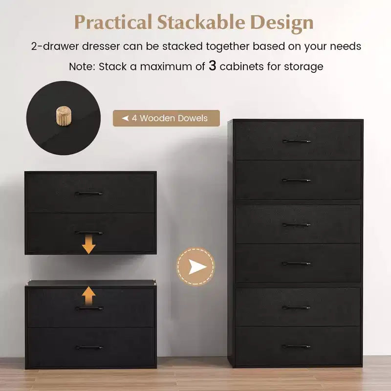 Meuble de rangement horizontal empilable