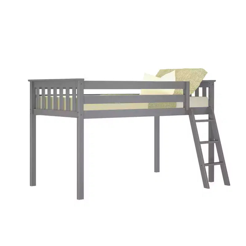 Lit mezzanine en bois massif