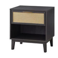 Andros Night Stand with Faux Cane Drawer Front - Buylateral