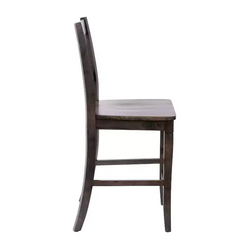 Tabourets de bar en bois massif, style ferme moderne