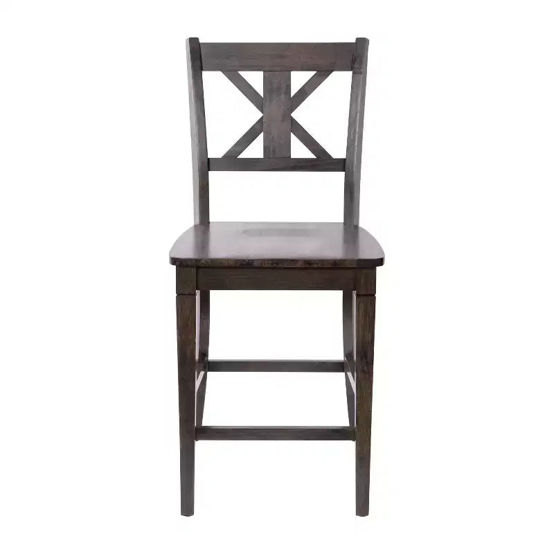 Tabourets de bar en bois massif, style ferme moderne
