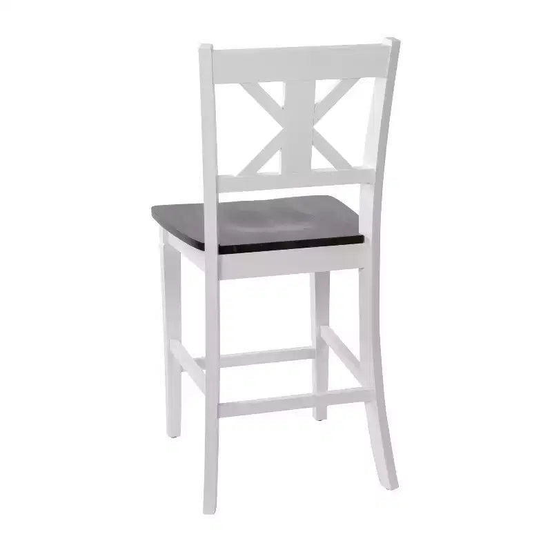 Tabourets de bar en bois massif, style ferme moderne