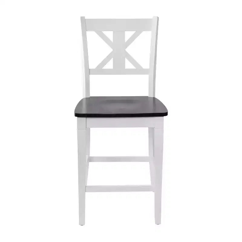 Tabourets de bar en bois massif, style ferme moderne