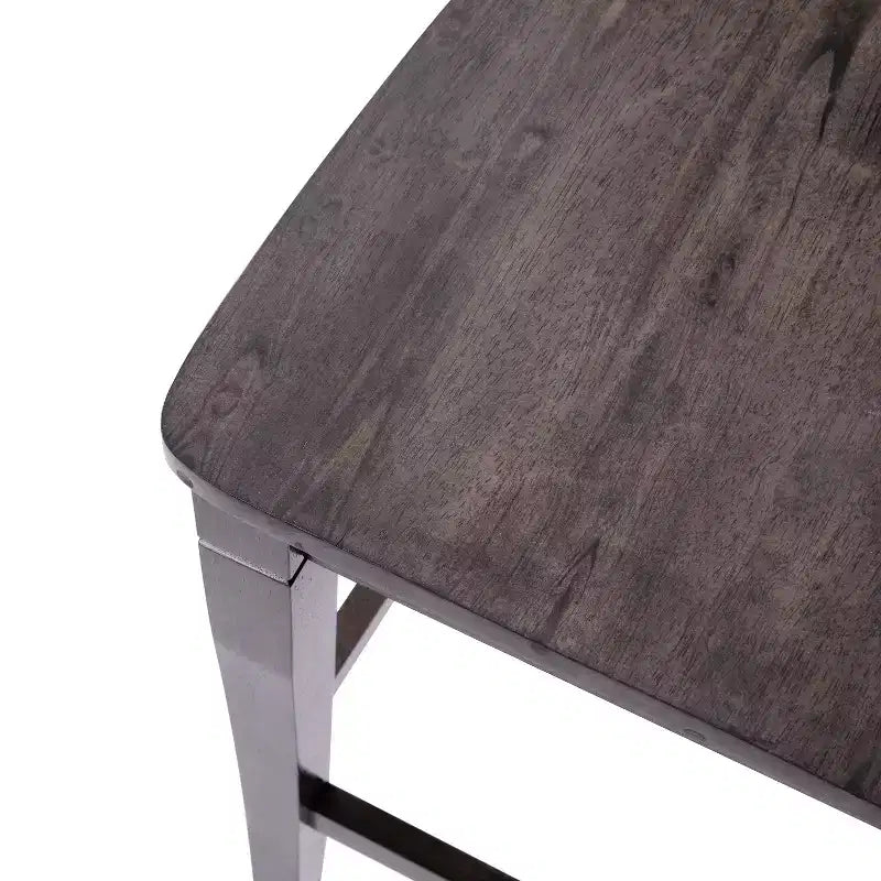 Tabourets de bar en bois massif, style ferme moderne